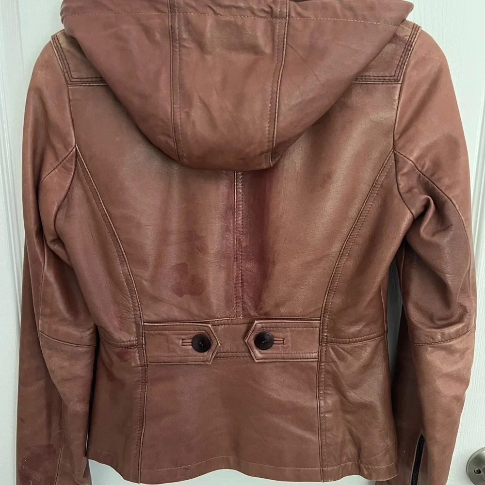 KENNETH COLE Leather Jacket - Picture 3 of 4